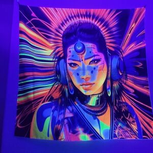Black light Tapestry